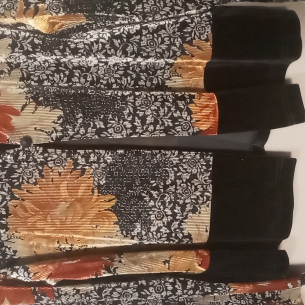 K Studio Dark Flowered Single Button Jacket Size … - image 7